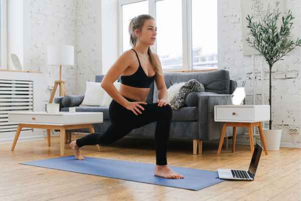 Woman exercising confidently after femiwand treatment Pinner